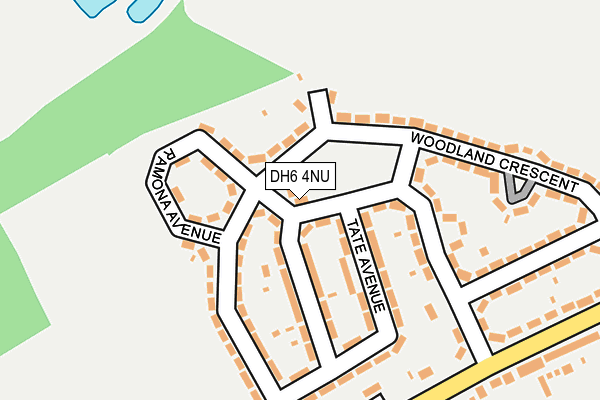 DH6 4NU map - OS OpenMap – Local (Ordnance Survey) DH6 4NU map - OS OpenMap – Local (Ordnance Survey)