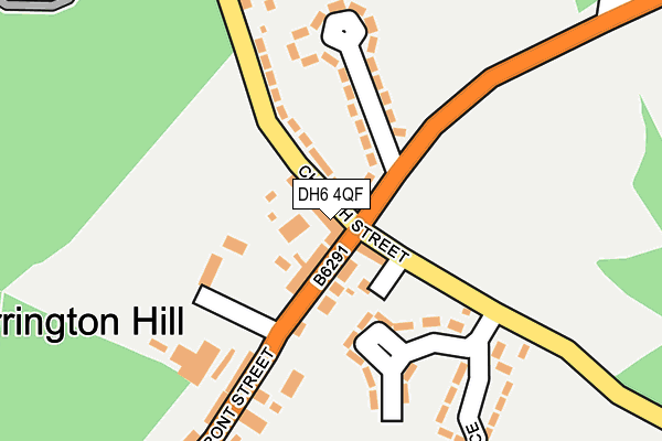DH6 4QF map - OS OpenMap – Local (Ordnance Survey) DH6 4QF map - OS OpenMap – Local (Ordnance Survey)