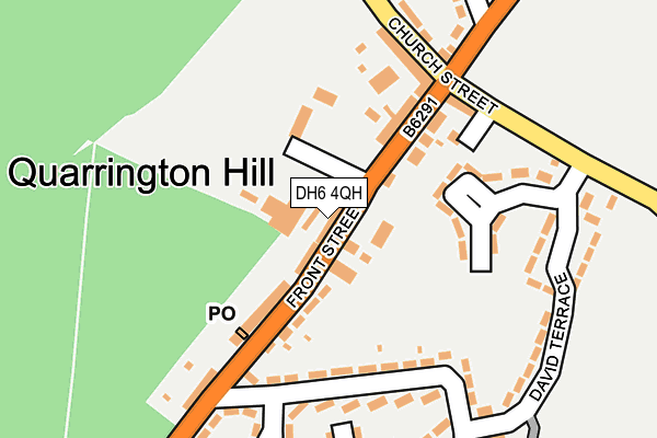 DH6 4QH map - OS OpenMap – Local (Ordnance Survey) DH6 4QH map - OS OpenMap – Local (Ordnance Survey)