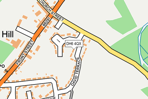 DH6 4QX map - OS OpenMap – Local (Ordnance Survey) DH6 4QX map - OS OpenMap – Local (Ordnance Survey)