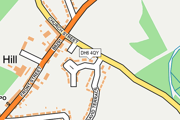 DH6 4QY map - OS OpenMap – Local (Ordnance Survey) DH6 4QY map - OS OpenMap – Local (Ordnance Survey)