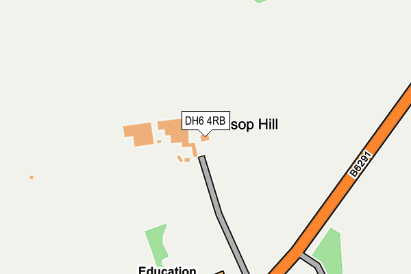 DH6 4RB map - OS OpenMap – Local (Ordnance Survey) DH6 4RB map - OS OpenMap – Local (Ordnance Survey)