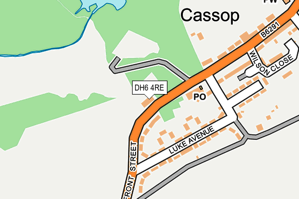 DH6 4RE map - OS OpenMap – Local (Ordnance Survey) DH6 4RE map - OS OpenMap – Local (Ordnance Survey)