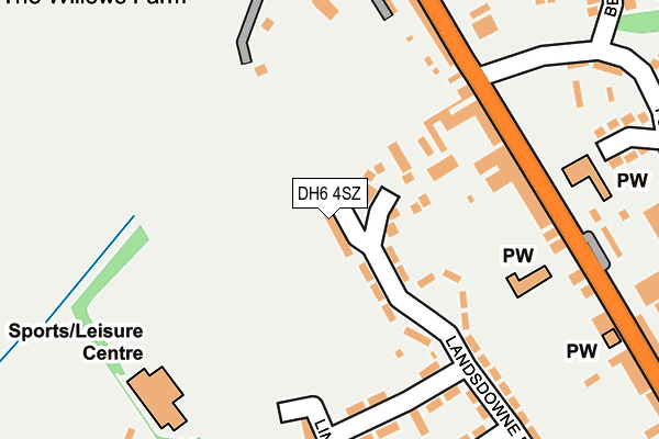 DH6 4SZ map - OS OpenMap – Local (Ordnance Survey) DH6 4SZ map - OS OpenMap – Local (Ordnance Survey)