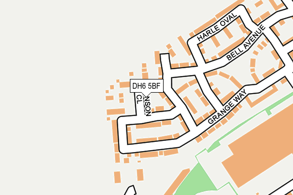 DH6 5BF map - OS OpenMap – Local (Ordnance Survey) DH6 5BF map - OS OpenMap – Local (Ordnance Survey)