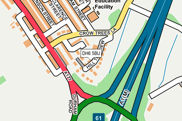 DH6 5BU map - OS OpenMap – Local (Ordnance Survey) DH6 5BU map - OS OpenMap – Local (Ordnance Survey)