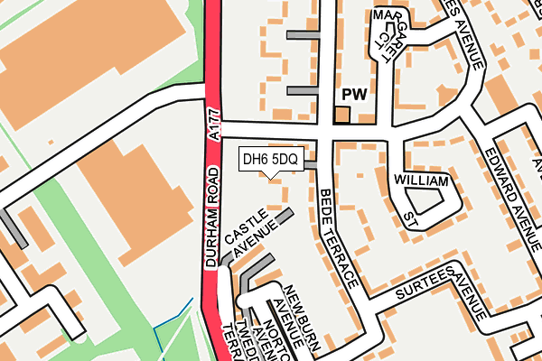 DH6 5DQ map - OS OpenMap – Local (Ordnance Survey) DH6 5DQ map - OS OpenMap – Local (Ordnance Survey)