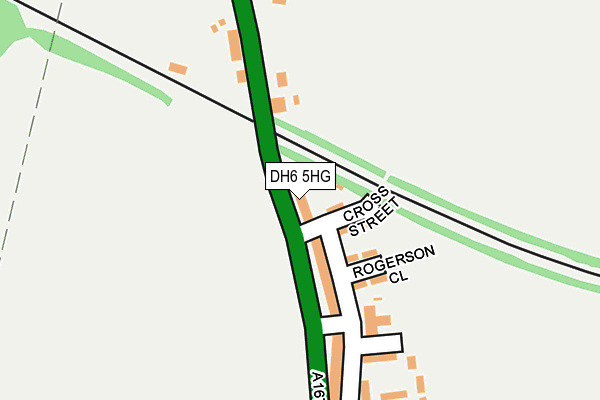 DH6 5HG map - OS OpenMap – Local (Ordnance Survey) DH6 5HG map - OS OpenMap – Local (Ordnance Survey)