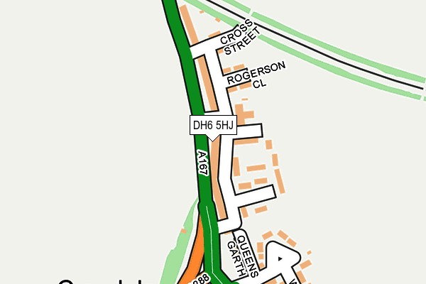 DH6 5HJ map - OS OpenMap – Local (Ordnance Survey) DH6 5HJ map - OS OpenMap – Local (Ordnance Survey)