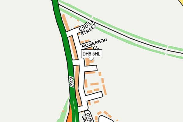 DH6 5HL map - OS OpenMap – Local (Ordnance Survey) DH6 5HL map - OS OpenMap – Local (Ordnance Survey)