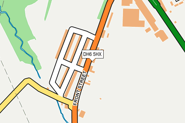 DH6 5HX map - OS OpenMap – Local (Ordnance Survey) DH6 5HX map - OS OpenMap – Local (Ordnance Survey)