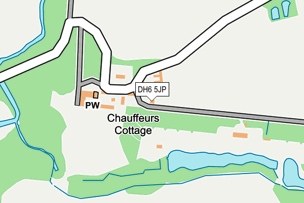 DH6 5JP map - OS OpenMap – Local (Ordnance Survey) DH6 5JP map - OS OpenMap – Local (Ordnance Survey)
