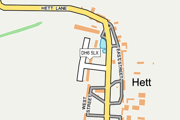 DH6 5LX map - OS OpenMap – Local (Ordnance Survey) DH6 5LX map - OS OpenMap – Local (Ordnance Survey)