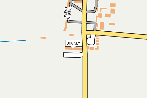 DH6 5LY map - OS OpenMap – Local (Ordnance Survey) DH6 5LY map - OS OpenMap – Local (Ordnance Survey)