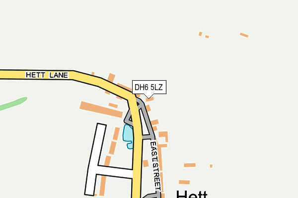 DH6 5LZ map - OS OpenMap – Local (Ordnance Survey) DH6 5LZ map - OS OpenMap – Local (Ordnance Survey)