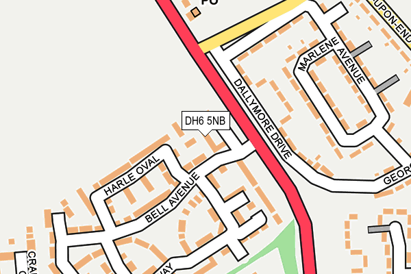 DH6 5NB map - OS OpenMap – Local (Ordnance Survey) DH6 5NB map - OS OpenMap – Local (Ordnance Survey)