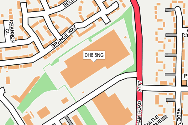 DH6 5NG map - OS OpenMap – Local (Ordnance Survey) DH6 5NG map - OS OpenMap – Local (Ordnance Survey)