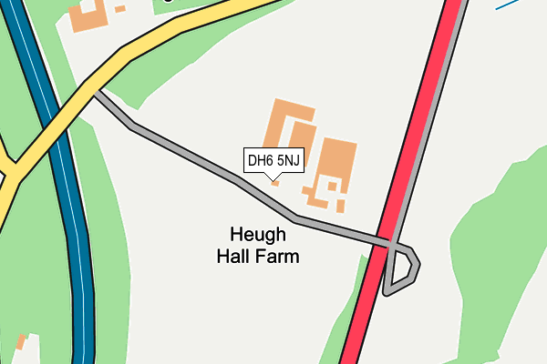 DH6 5NJ map - OS OpenMap – Local (Ordnance Survey) DH6 5NJ map - OS OpenMap – Local (Ordnance Survey)