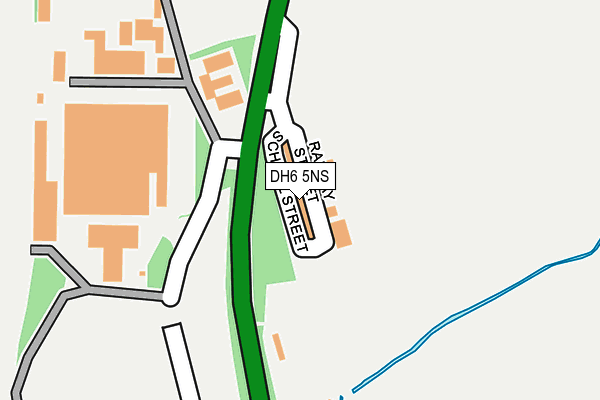 DH6 5NS map - OS OpenMap – Local (Ordnance Survey) DH6 5NS map - OS OpenMap – Local (Ordnance Survey)