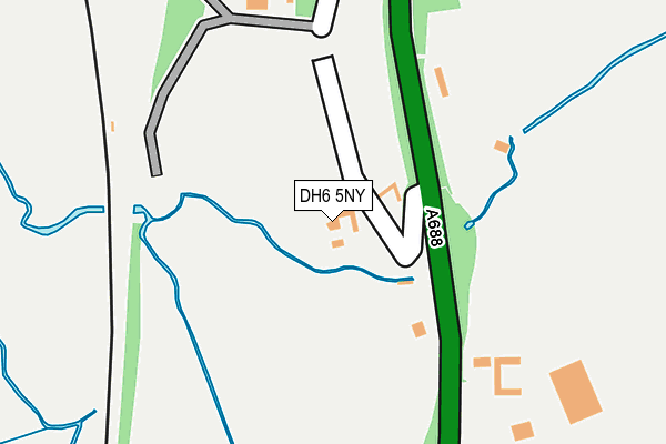 DH6 5NY map - OS OpenMap – Local (Ordnance Survey) DH6 5NY map - OS OpenMap – Local (Ordnance Survey)