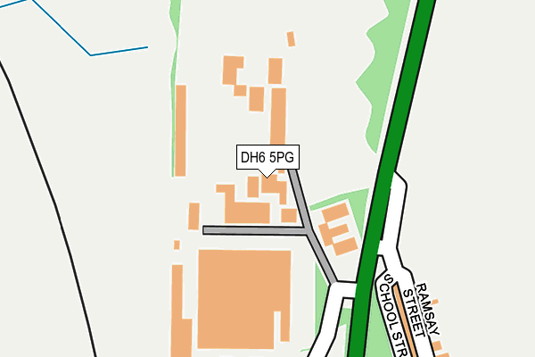 DH6 5PG map - OS OpenMap – Local (Ordnance Survey) DH6 5PG map - OS OpenMap – Local (Ordnance Survey)
