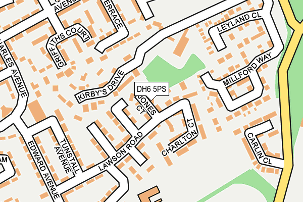 DH6 5PS map - OS OpenMap – Local (Ordnance Survey) DH6 5PS map - OS OpenMap – Local (Ordnance Survey)