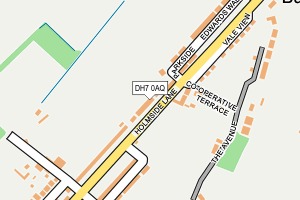 DH7 0AQ map - OS OpenMap – Local (Ordnance Survey) DH7 0AQ map - OS OpenMap – Local (Ordnance Survey)