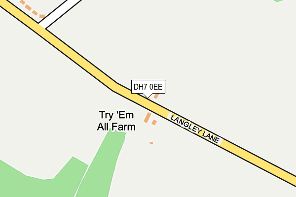 DH7 0EE map - OS OpenMap – Local (Ordnance Survey)