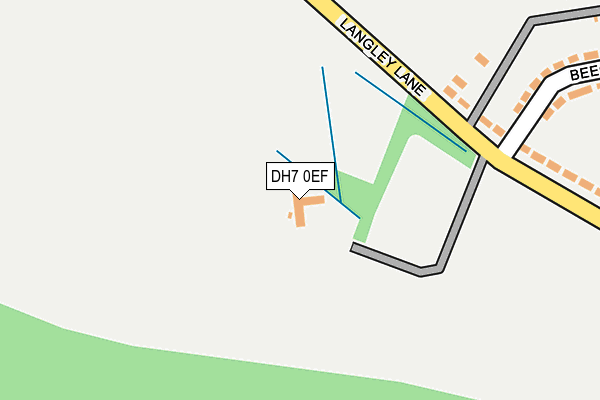 DH7 0EF map - OS OpenMap – Local (Ordnance Survey) DH7 0EF map - OS OpenMap – Local (Ordnance Survey)
