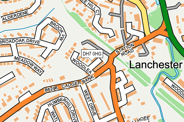DH7 0HG map - OS OpenMap – Local (Ordnance Survey) DH7 0HG map - OS OpenMap – Local (Ordnance Survey)