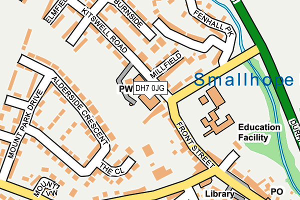 DH7 0JG map - OS OpenMap – Local (Ordnance Survey) DH7 0JG map - OS OpenMap – Local (Ordnance Survey)