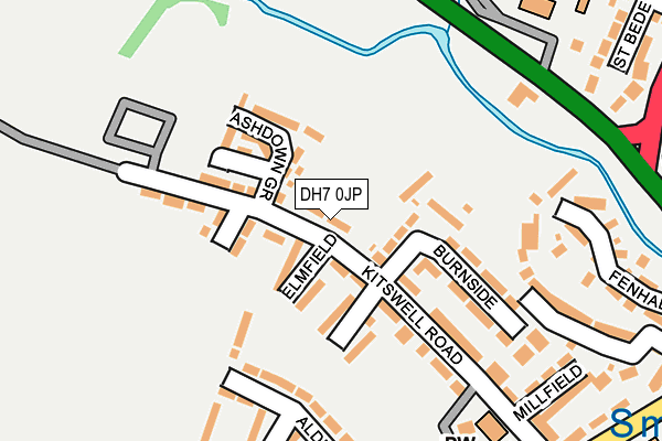 DH7 0JP map - OS OpenMap – Local (Ordnance Survey) DH7 0JP map - OS OpenMap – Local (Ordnance Survey)