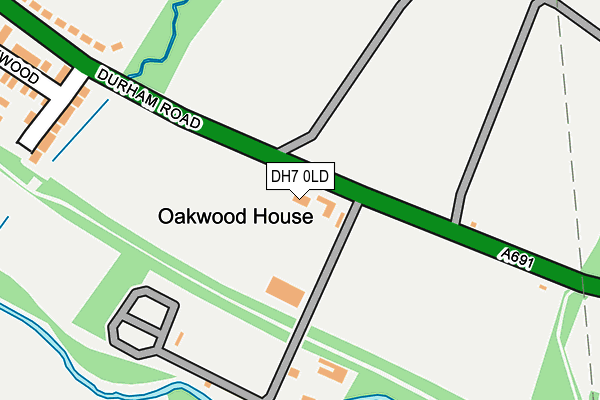 DH7 0LD map - OS OpenMap – Local (Ordnance Survey) DH7 0LD map - OS OpenMap – Local (Ordnance Survey)