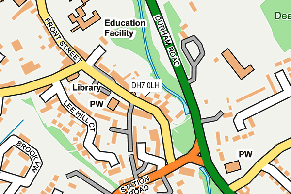 DH7 0LH map - OS OpenMap – Local (Ordnance Survey) DH7 0LH map - OS OpenMap – Local (Ordnance Survey)