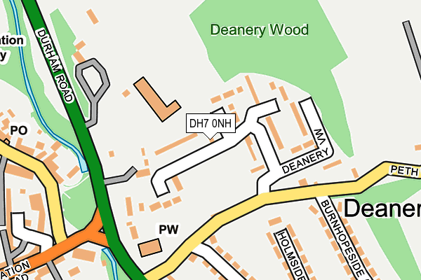 DH7 0NH map - OS OpenMap – Local (Ordnance Survey)