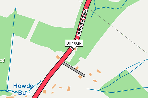DH7 0QR map - OS OpenMap – Local (Ordnance Survey) DH7 0QR map - OS OpenMap – Local (Ordnance Survey)