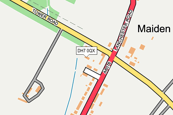DH7 0QX map - OS OpenMap – Local (Ordnance Survey) DH7 0QX map - OS OpenMap – Local (Ordnance Survey)