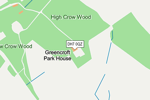 DH7 0QZ map - OS OpenMap – Local (Ordnance Survey) DH7 0QZ map - OS OpenMap – Local (Ordnance Survey)