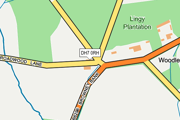 DH7 0RH map - OS OpenMap – Local (Ordnance Survey)