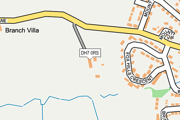DH7 0RS map - OS OpenMap – Local (Ordnance Survey) DH7 0RS map - OS OpenMap – Local (Ordnance Survey)