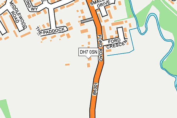 DH7 0SN map - OS OpenMap – Local (Ordnance Survey) DH7 0SN map - OS OpenMap – Local (Ordnance Survey)