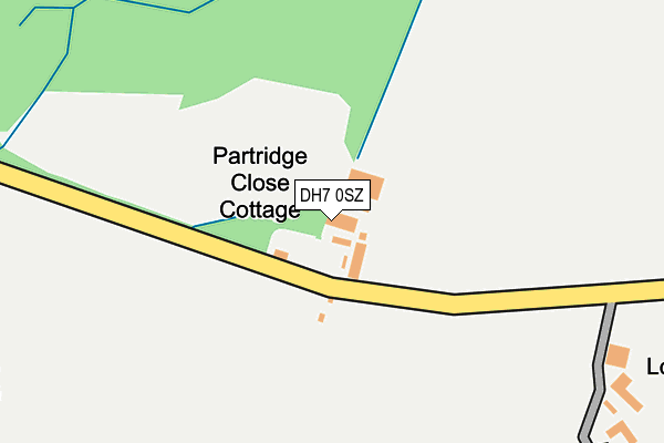 DH7 0SZ map - OS OpenMap – Local (Ordnance Survey) DH7 0SZ map - OS OpenMap – Local (Ordnance Survey)