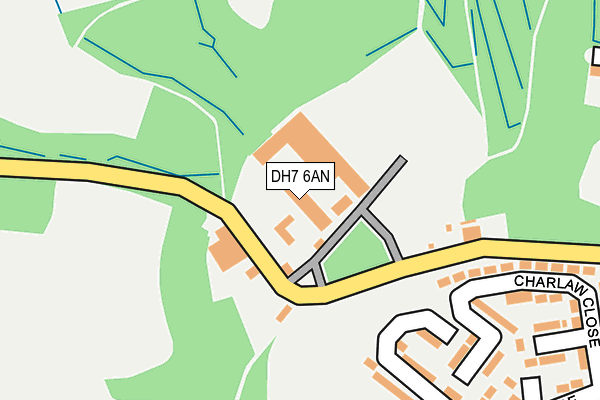 DH7 6AN map - OS OpenMap – Local (Ordnance Survey) DH7 6AN map - OS OpenMap – Local (Ordnance Survey)