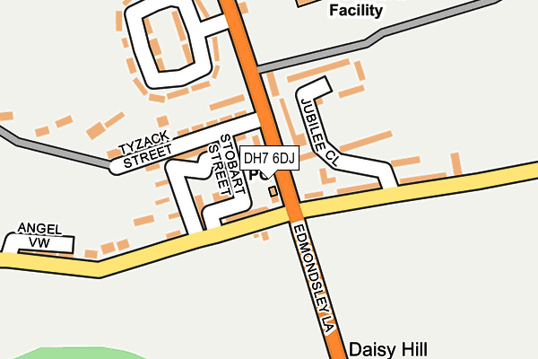 DH7 6DJ map - OS OpenMap – Local (Ordnance Survey) DH7 6DJ map - OS OpenMap – Local (Ordnance Survey)