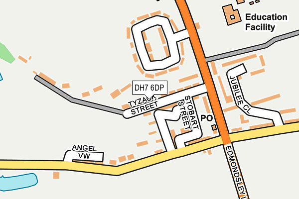 DH7 6DP map - OS OpenMap – Local (Ordnance Survey) DH7 6DP map - OS OpenMap – Local (Ordnance Survey)