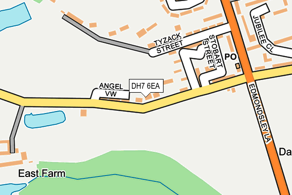 DH7 6EA map - OS OpenMap – Local (Ordnance Survey) DH7 6EA map - OS OpenMap – Local (Ordnance Survey)