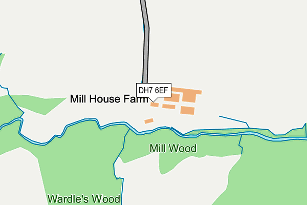 DH7 6EF map - OS OpenMap – Local (Ordnance Survey) DH7 6EF map - OS OpenMap – Local (Ordnance Survey)