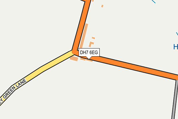 DH7 6EG map - OS OpenMap – Local (Ordnance Survey) DH7 6EG map - OS OpenMap – Local (Ordnance Survey)