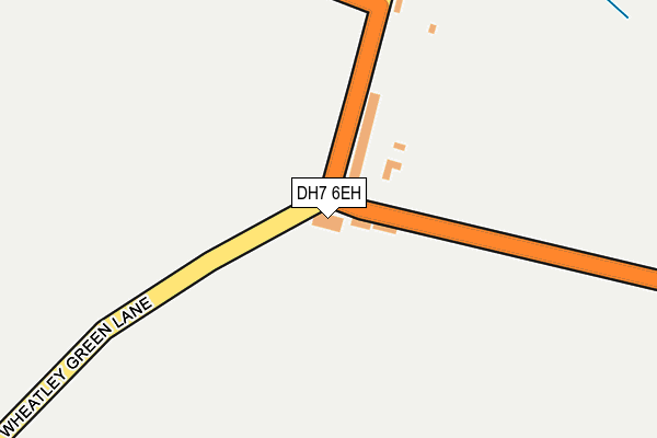 DH7 6EH map - OS OpenMap – Local (Ordnance Survey) DH7 6EH map - OS OpenMap – Local (Ordnance Survey)