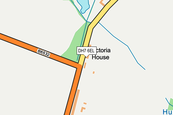 DH7 6EL map - OS OpenMap – Local (Ordnance Survey) DH7 6EL map - OS OpenMap – Local (Ordnance Survey)